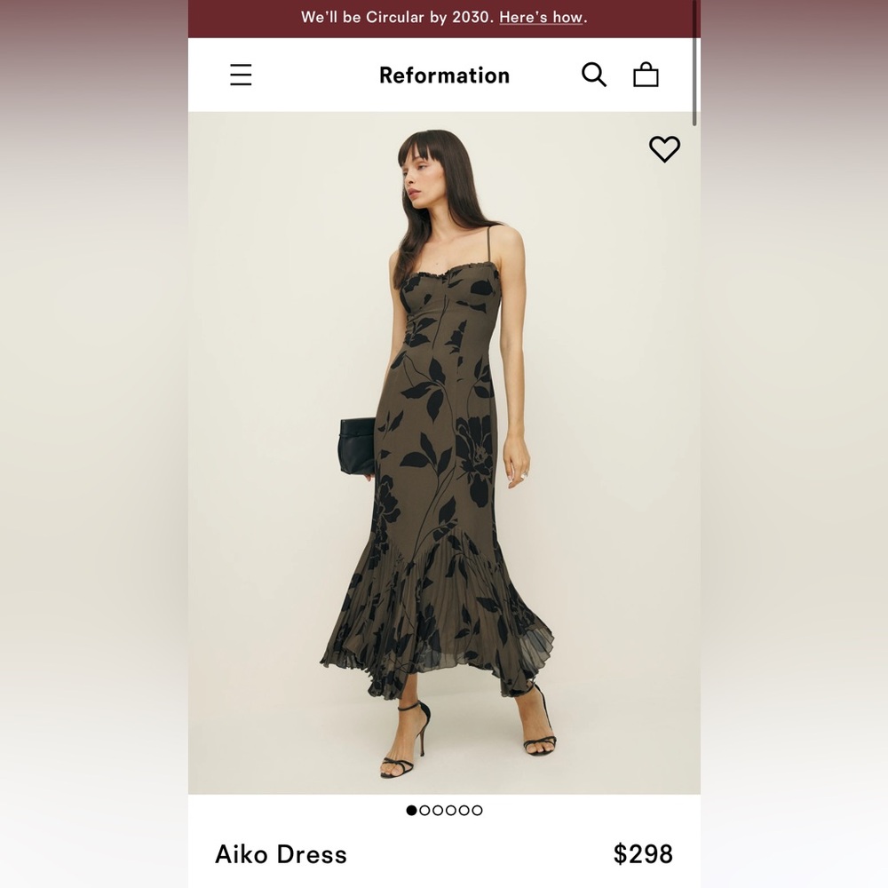 Reformation Aiko Dress in “Solana” Print - Worn Once